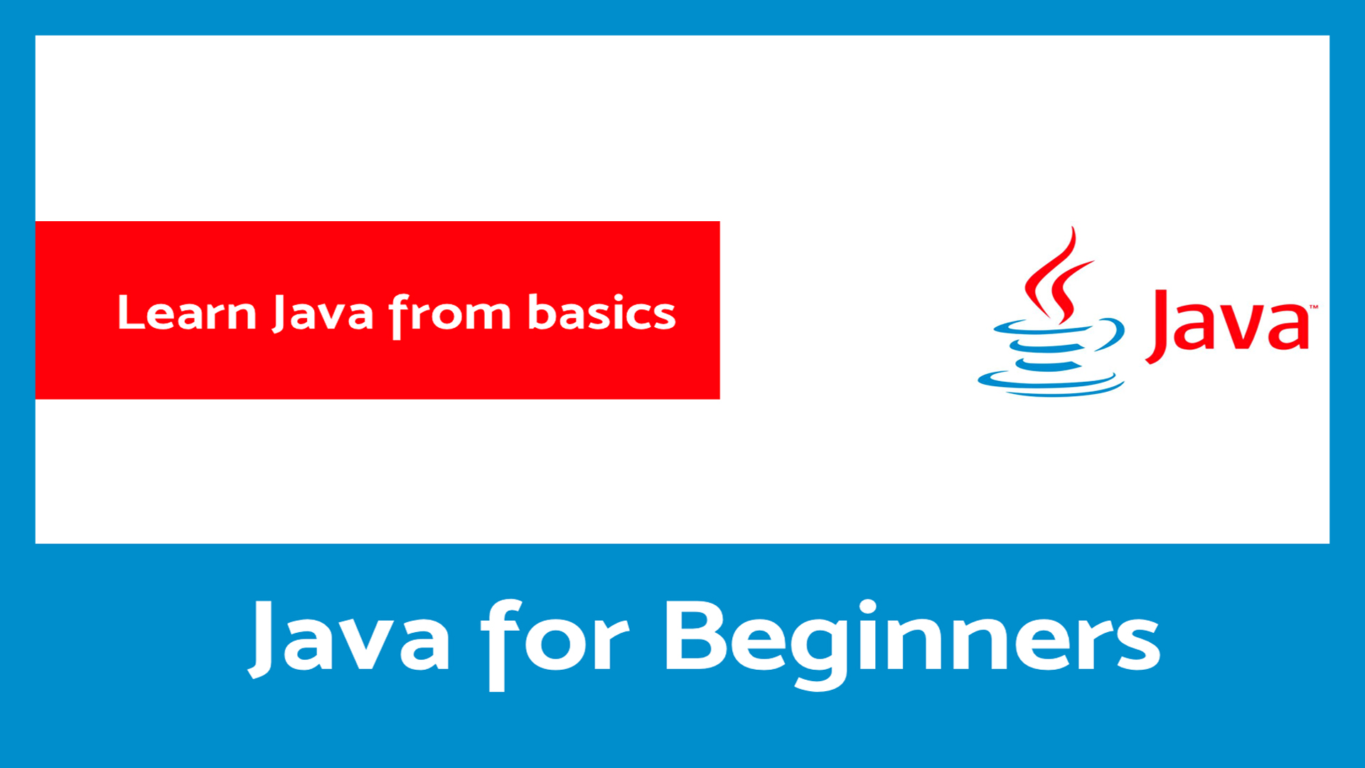 Java Programming Learning Tutorial P001